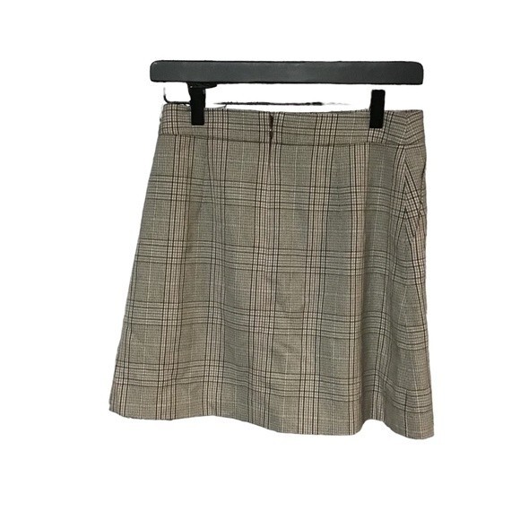 Formal office E.Land button up short pattern zip up mini skirt - Picture 2 of 8